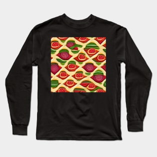 Bruschetta, Tomato, Garlic, Red Onions and Basil Long Sleeve T-Shirt